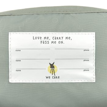 Lässig - Kindergartenrucksack Square - Happy Prints, Oliv
