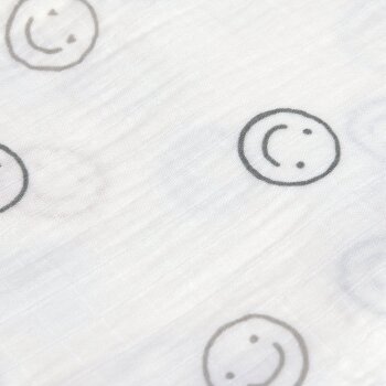 Lässig - Mulltücher (3 Stk) 85 x 85 cm - Tiny Smile, Beige (2)