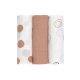 Lässig - Mulltücher (3 Stk) 85 x 85 cm - Tiny Smile, Beige (2)