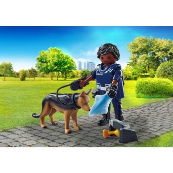 PLAYMOBIL - City Life - 71162 Polizist mit Sp&uuml;rhund (5)