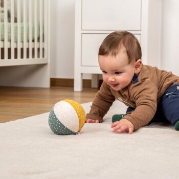 sigikid - Babyball Motorikball Aktiv-Ball - Yellow Patchwork