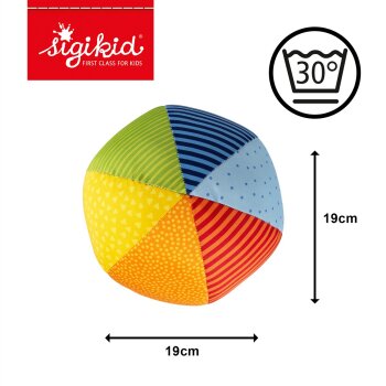 sigikid - Motorikball Aktiv-Ball - Kinderbunt, 19 cm