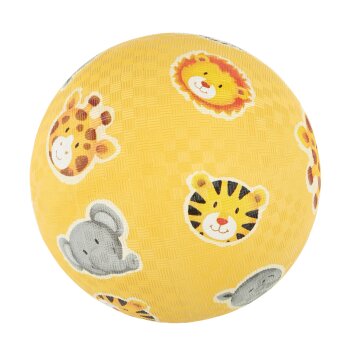 sigikid - Babyball aus Naturkautschuk - Gelb Zoo