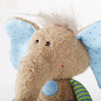 sigikid - Kuscheltier Elefant Patchwork Sweety - Blau Bunt