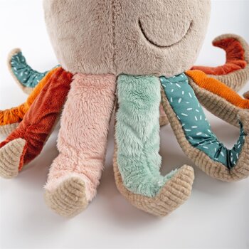 sigikid - Kuscheltier Krake Patchwork - Yellow