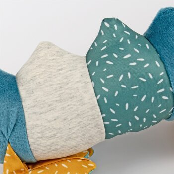 sigikid - Kuscheltier Krokodil - Patchwork Yellow, 43 cm