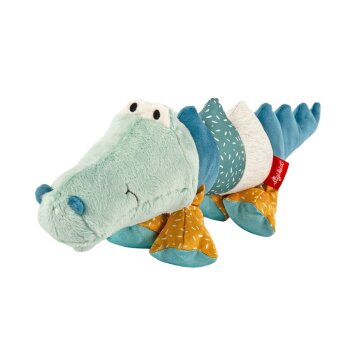 sigikid - Kuscheltier Krokodil - Patchwork Yellow, 43 cm