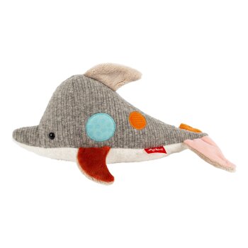 sigikid - Kuscheltier Delfin - Patchwork Sweety Yellow