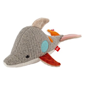 sigikid - Kuscheltier Delfin - Patchwork Sweety Yellow