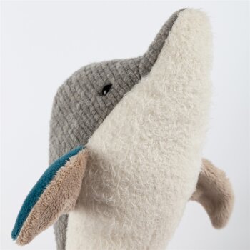 sigikid - Kuscheltier Delfin - Patchwork Sweety Yellow
