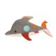 sigikid - Kuscheltier Delfin - Patchwork Sweety Yellow