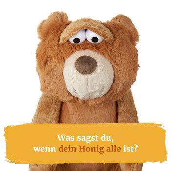 sigikid - Kuscheltier Bär Sweety mit Mimik - Braun