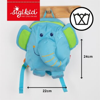 sigikid - Kindergartenrucksack sigibag Elefant - Blue