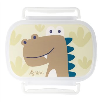 sigikid - Brotdose Dino mit Rohkostschälchen - Blau