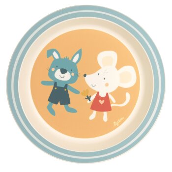 sigikid - Kinderteller Hase & Maus - Gelb