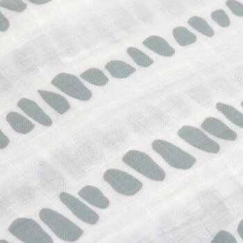 Lässig - Mulltücher (2 Stk) XL - Strokes, Silbergrau (2)
