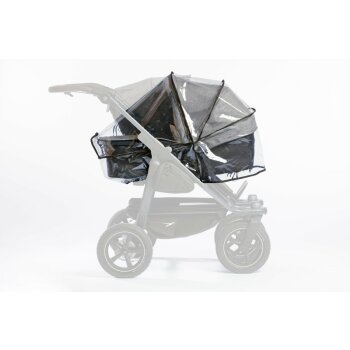 TFK - Regenschutz duo 2 Kombi-Kinderwagen (f&uuml;r 1 Wanne)