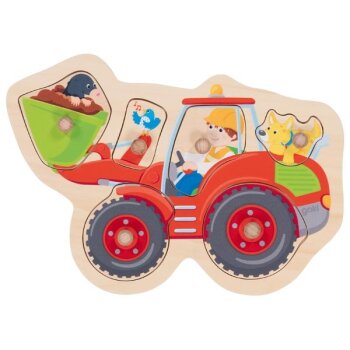 Goki - Steckpuzzle Schaufelbagger (A)
