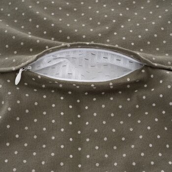 Träumeland - Babyschlafsack LIEBMICH 3-tlg. Pünktchen olive Gr. 56/62 (A)