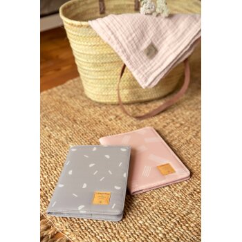 Lässig - Casual Mums Organizer - Blocks Taupe, Mutterpasshülle