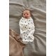 Lässig - Cozy Swaddle Bag Bio-Baumwolle - Bricks Milky, 0-3 Monate