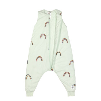 Lässig - Kinder Schlafoverall 2,5 TOG - Regenbogen, Mint, Gr. 98-104