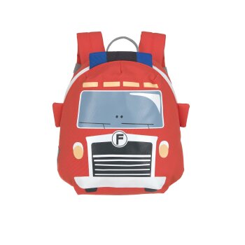 Lässig - Kindergartenrucksack Tiny - Feuerwehrauto, Rot