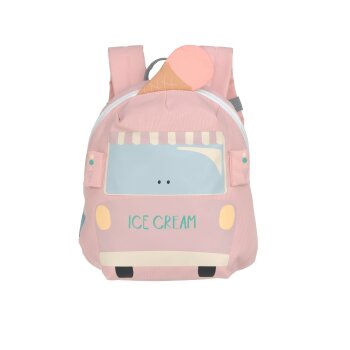 Lässig - Kindergartenrucksack Tiny - Eiswagen, Rosa