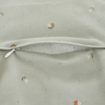 Träumeland - Baby-Ganzjahresschlafsack LIEBMICH Fiore grün Gr. 62/68