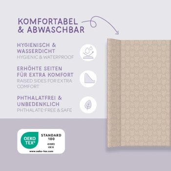 Träumeland - Wickelmulde 50 x 70 cm Kuschelhase beige