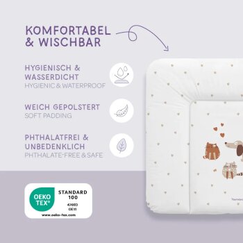 Träumeland - Wickelauflage 75 x 85 cm Cats & Dogs