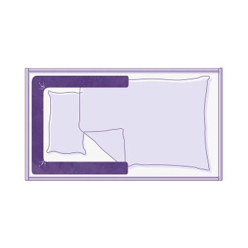 Träumeland - Bettschlange 200 x 12 x 10 cm Kuschelhase grün