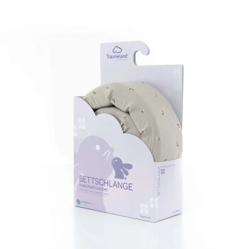 Träumeland - Bettschlange 200 x 12 x 10 cm Fiore grün