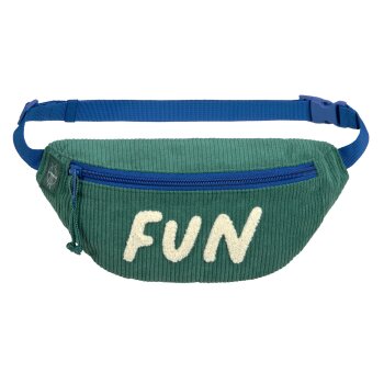 Lässig - Kinder-Bauchtasche Cord Little Gang Fun - Ocean Green, ab 2 Jahren