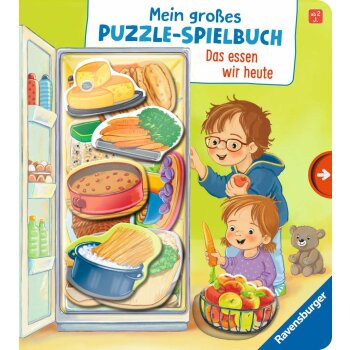 Ravensburger - Mein großes Puzzle-Spielbuch: Das essen wir heute