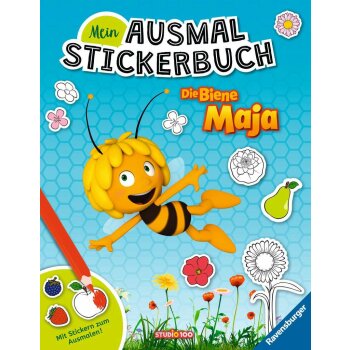 Ravensburger - Mein Ausmalstickerbuch: Die Biene Maja