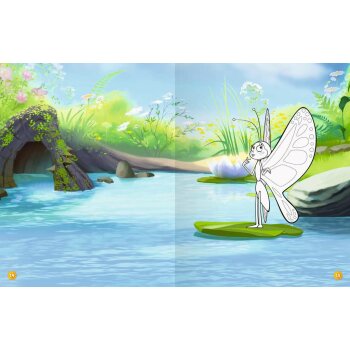 Ravensburger - Mein Ausmalstickerbuch: Die Biene Maja