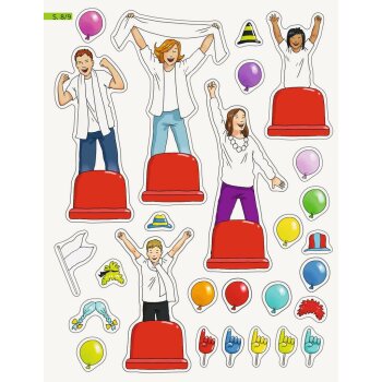 Ravensburger - Mein Ausmalstickerbuch: Fußball
