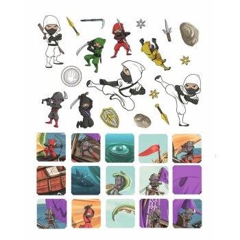 Ravensburger - Mein Ausmalstickerbuch: Ninjas