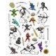 Ravensburger - Mein Ausmalstickerbuch: Ninjas