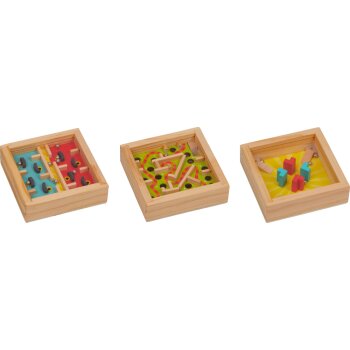 Die Spiegelburg - Bunte Geschenke - Holz-Geduldspiel, sort. (12)
