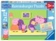 Ravensburger - Zuhause bei Peppa (Peppa Pig) PUZZLE (2 x 12 TEILE)