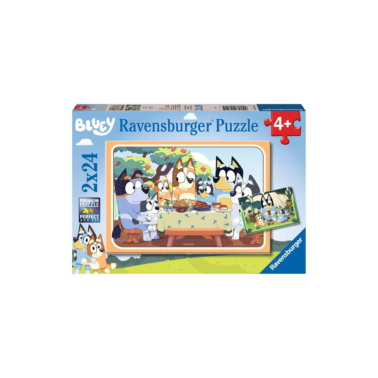 Ravensburger - Auf geht's! (Bluey) PUZZLE (2 x 24 Teile)