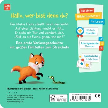 Ravensburger - Mein erstes Vorlese-Fühlbuch: Bist du...