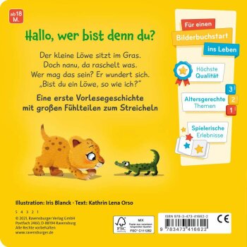 Ravensburger - Mein erstes Vorlese-Fühlbuch: Bist du...