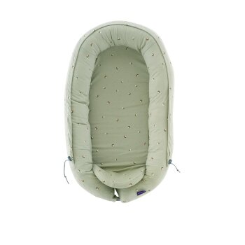 Träumeland - Babynest Home Premium Fiore grün (A)