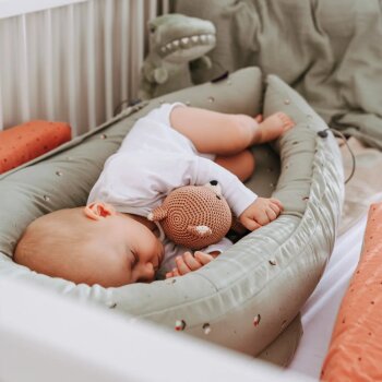 Träumeland - Babynest Home Premium Fiore grün (A)
