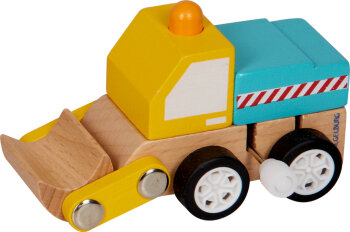 Die Spiegelburg - Bunte Geschenke - Baustellenfahrzeug zum Aufziehen, sort. (A)