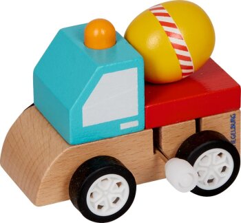 Die Spiegelburg - Bunte Geschenke - Baustellenfahrzeug zum Aufziehen, sort. (A)