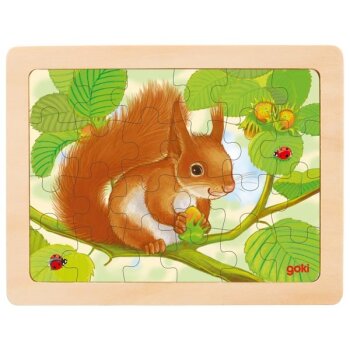 Goki - Einlegepuzzle Waldtiere, sort. (5)